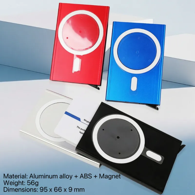 IMagnetic Aluminium Auto Pop-Up Card Holder