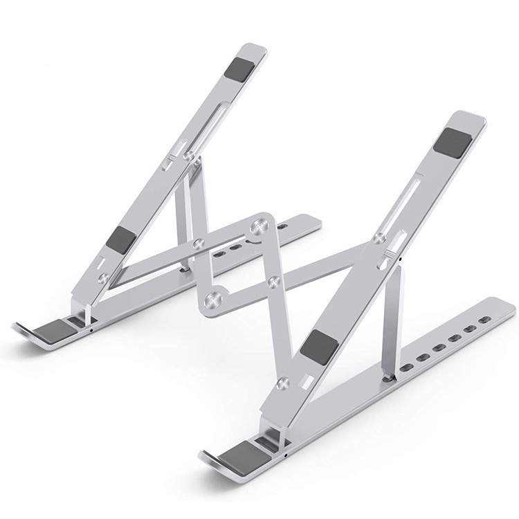 I-Multi-position Adjustable Laptop Stand eSongekayo iAluminiyam yeKhompyutha yesiBambi